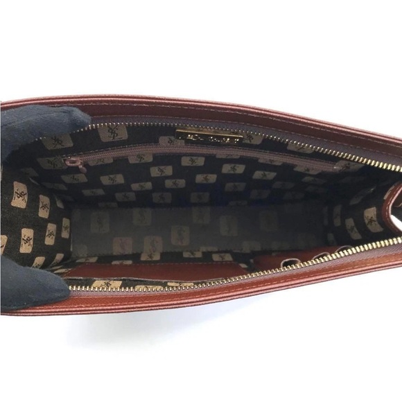 Yves Saint Laurent Brown Clutch - Picture 5 of 10